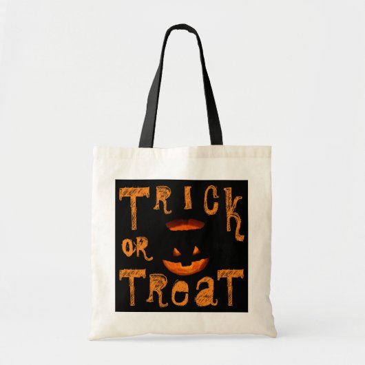 Trick or treat Halloween Skull Tote Bag (Voorkant)