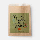 Trick or treat Halloween Snoep Bedankzakje (Voorkant)