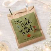 Trick or treat Halloween Snoep Bedankzakje (Geknipt)