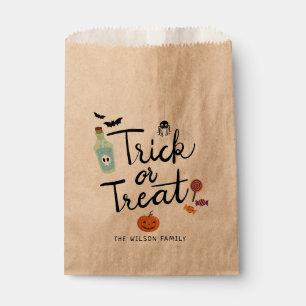 Trick or treat Halloween Snoep Bedankzakje