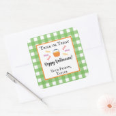 Trick or treat Halloween Snoep Cadeft Label Sticke (Envelop)