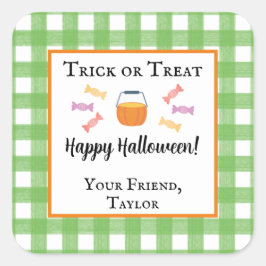 Trick or treat Halloween Snoep Cadeft Label Sticke