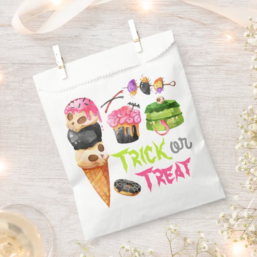Trick or treat Halloween Snoep Favor Bag Bedankzakje (Geknipt)