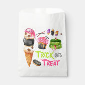 Trick or treat Halloween Snoep Favor Bag Bedankzakje (Voorkant)