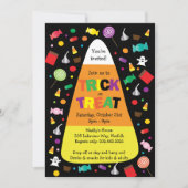 Trick or treat Halloween Snoep Kaart (Voorkant)