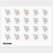 Trick or treat Halloween Snoep Vierkante Sticker (Vel)