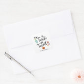 Trick or treat Halloween Snoep Vierkante Sticker (Envelop)