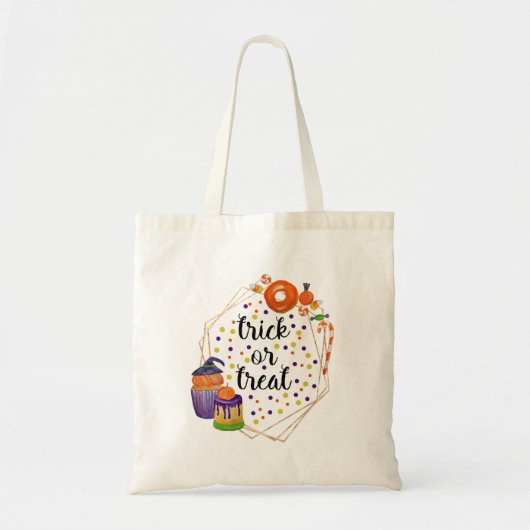 trick or treat Halloween snoepjes Tote Bag (Voorkant)