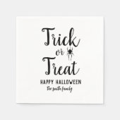 Trick or treat Halloween Spider Servet (Voorkant)