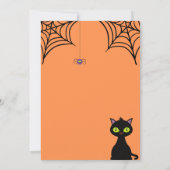 Trick or treat, Halloween Spiders Invitation Kaart (Achterkant)
