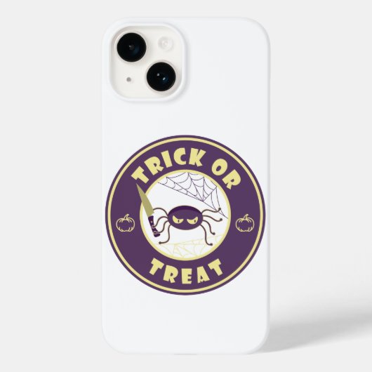 Trick or treat halloween spin Starbucks-stijl Case-Mate iPhone Case (Achterkant)