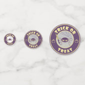 Trick or treat halloween spin Starbucks-stijl Confetti (Achterkanten)