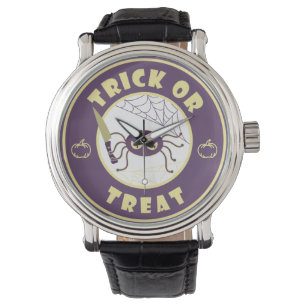 Trick or treat halloween spin Starbucks-stijl Horloge