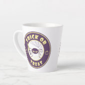 Trick or treat halloween spin Starbucks-stijl Latte Mok (Linkerhoek)