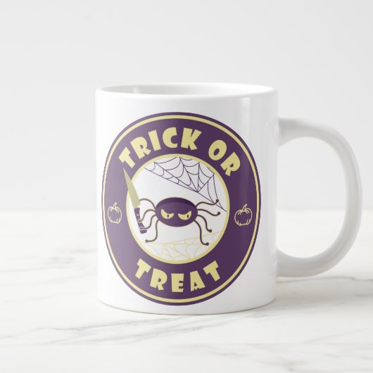 Trick or treat halloween spin Starbucks stijl M Grote Koffiekop (Rechts)