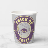 Trick or treat halloween spin Starbucks-stijl Papieren Bekers (Achterkant)