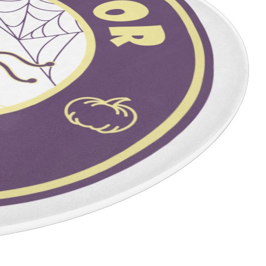 Trick or treat halloween spin Starbucks-stijl Snijplank (Hoek)