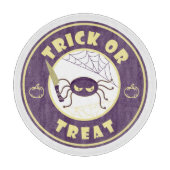 Trick or treat halloween spin Starbucks-stijl Snijplank (Voorkant)