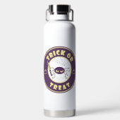 Trick or treat halloween spin Starbucks-stijl Waterfles (Achterkant)