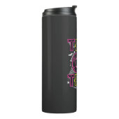 Trick or Treat Halloween Spinnenweb Design_1 Thermosbeker (Gedraaid links)