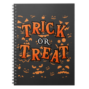 Trick or Treat - Halloween Spiraal Foto Notitieboe Notitieboek