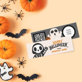 Trick or treat Halloween spookachtige gasten Dank Mini Visitekaartje