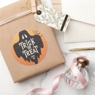 Trick or treat Halloween Spooky Creepy Pumpkin Ronde Sticker