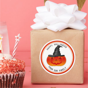 Trick or treat Halloween Spooky Creepy Pumpkin Ronde Sticker