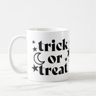 Trick or treat Halloween Stars & Crescent Moon Koffiemok