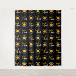 Trick-or-Treat Halloween Step en Repeat Achtergron Wandkleed