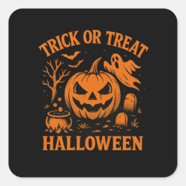 Trick or treat Halloween Sticker