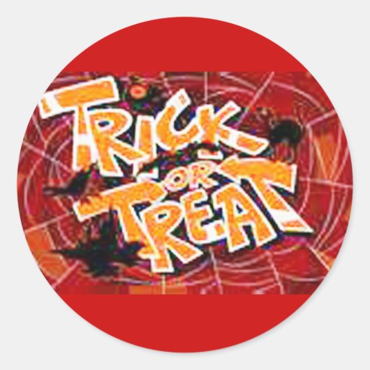 Trick or treat Halloween Sticker (Voorkant)