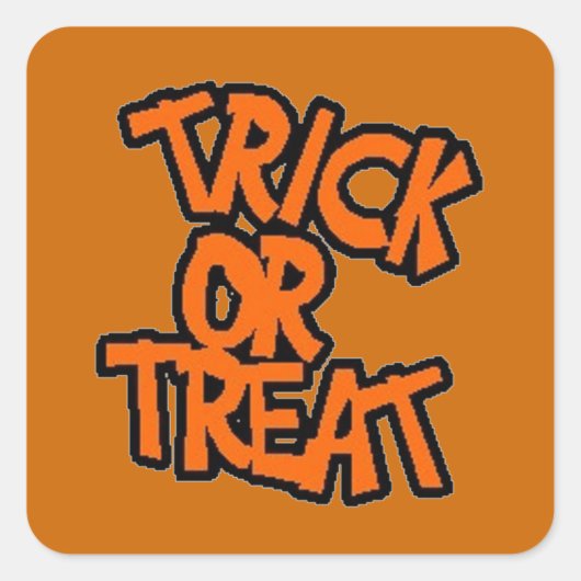 Trick-or-Treat - Halloween Sticker (Voorkant)