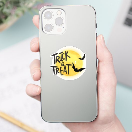 Trick or treat halloween sticker (Telefoon)