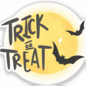 Trick or treat halloween sticker (Voorkant)