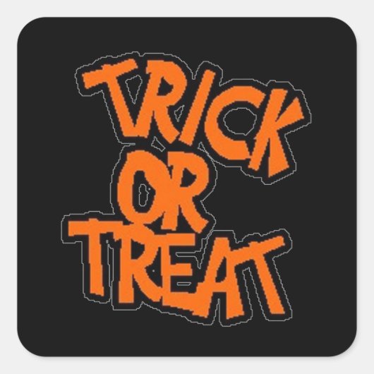 Trick-or-Treat - Halloween Sticker (Voorkant)