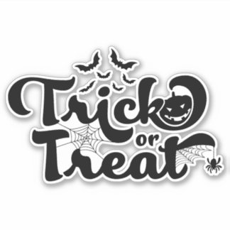 Trick or treat Halloween Sticker