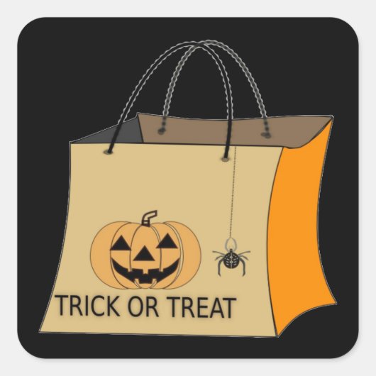 Trick or treat Halloween Sticker (Voorkant)