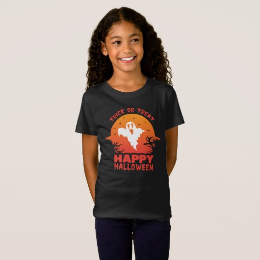 Trick or Treat Halloween T-shirt (Voorkant volledig)