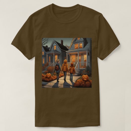 Trick or treat Halloween T-Shirt (Design voorkant)