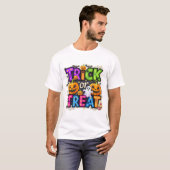 Trick or Treat Halloween T-Shirt (Voorkant volledig)