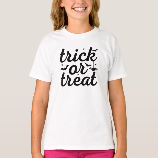 Trick Or Treat Halloween T-shirt (Voorkant)