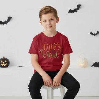 Trick Or Treat Halloween T-shirt voor kinderen