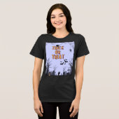 Trick or treat Halloween T-shirt Vrouwen, Kinder,  (Voorkant volledig)