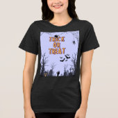 Trick or treat Halloween T-shirt Vrouwen, Kinder,  (Voorkant)