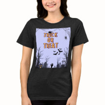 Trick or treat Halloween T-shirt Vrouwen, Kinder, 