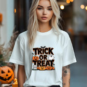 Trick or Treat: Halloween T-Shirt with Pumpkins an