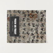 Trick or treat Halloween Tafel Hanging Banner Wandkleed (Voorkant (horizontaal))