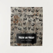 Trick or treat Halloween Tafel Hanging Banner Wandkleed (Voorkant)