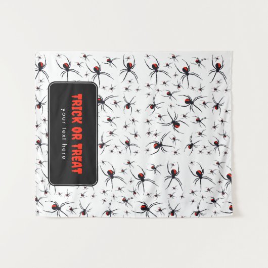 Trick or treat Halloween Tafel Hanging Banner Wandkleed (Voorkant (horizontaal))